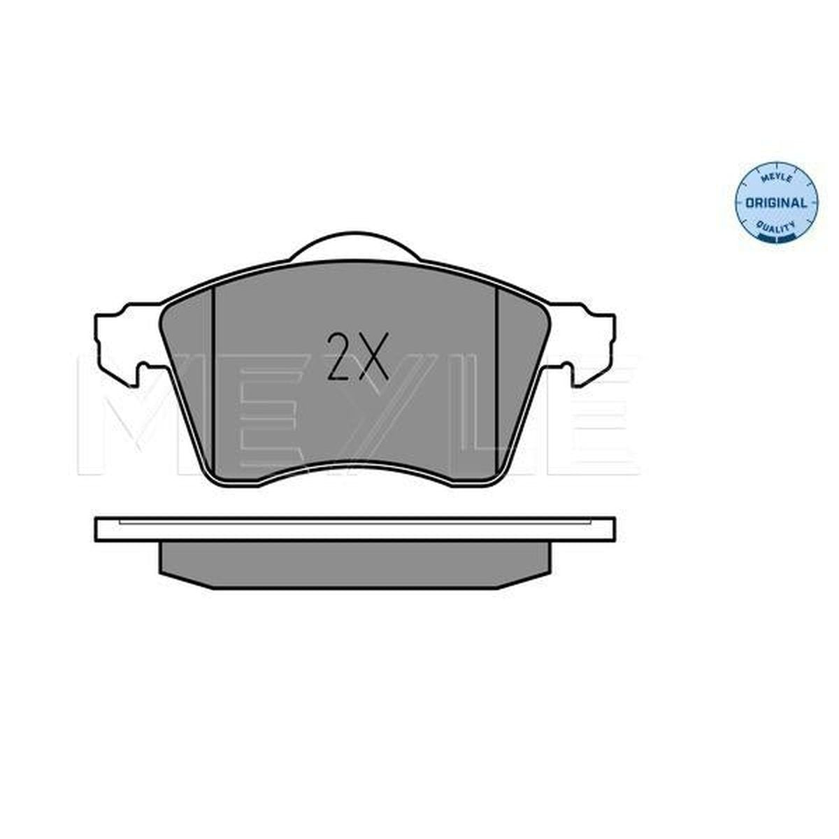 MEYLE Original Brake Pad Set Front 025 218 8519/W