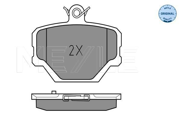 MEYLE Original Brake Pad Set Front 025 219 9915