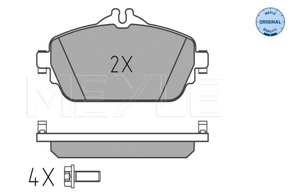 MEYLE Original Brake Pad Set Front 025 220 3219