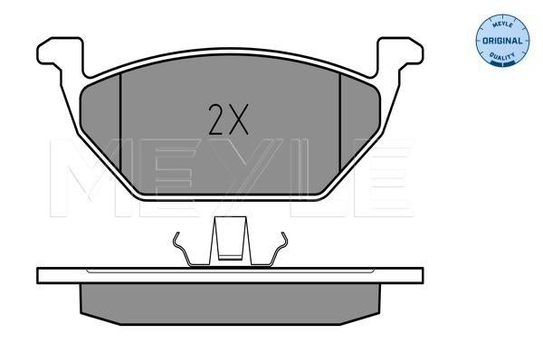 MEYLE Original Brake Pad Set Front 025 231 3119/W
