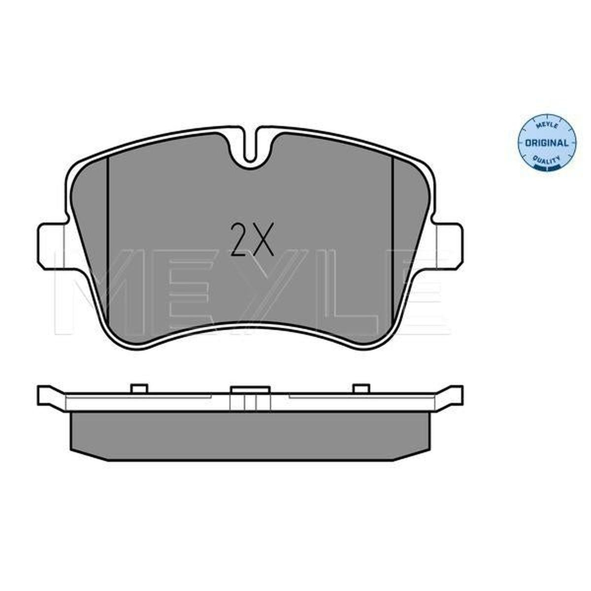 MEYLE Original Brake Pad Set Front 025 231 4419