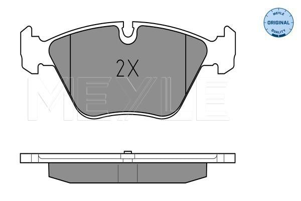MEYLE Original Brake Pad Set Front 025 231 8320