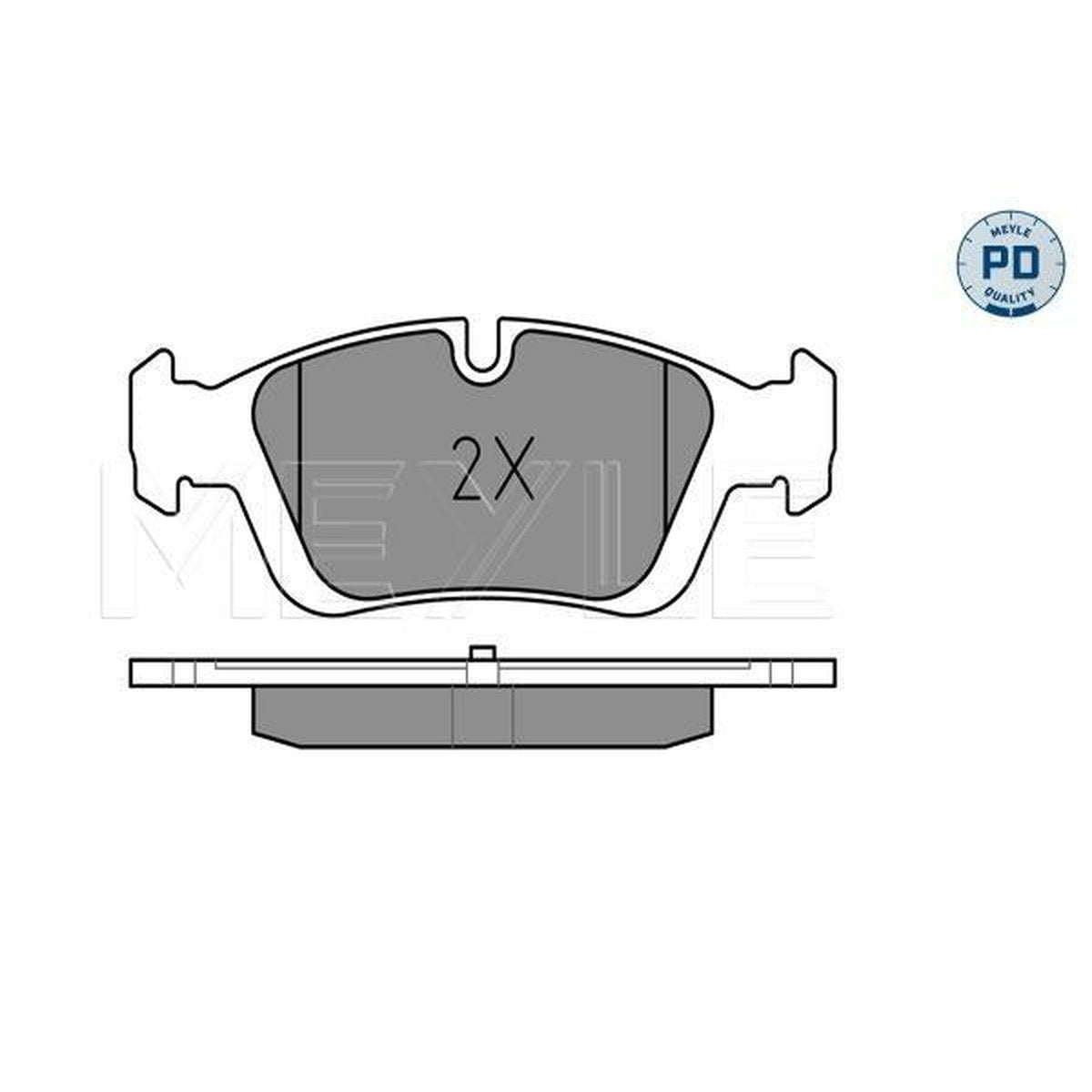 MEYLE PD Brake Pad Set Front 025 232 8717/PD