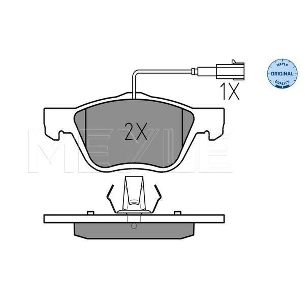 MEYLE Original Brake Pad Set Front 025 232 8919/W