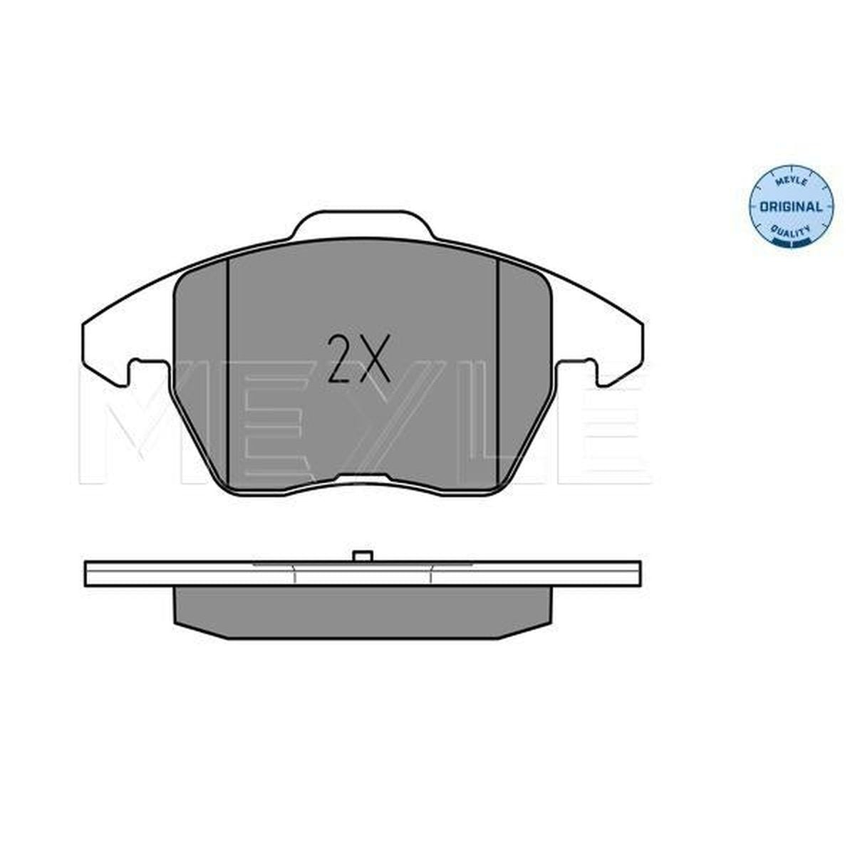 MEYLE Original Brake Pad Set Front 025 235 8720/W