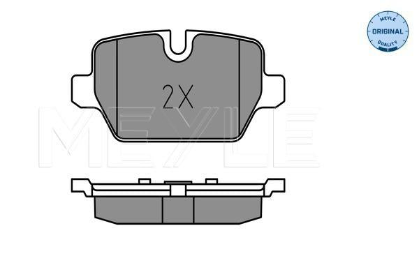 MEYLE Original Brake Pad Set Rear 025 236 2316