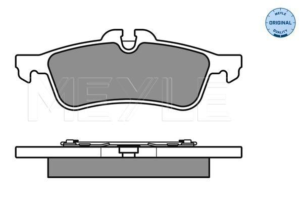 MEYLE Original Brake Pad Set Rear 025 237 1616