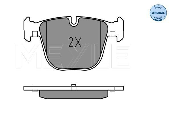 MEYLE Original Brake Pad Set Rear 025 237 3116