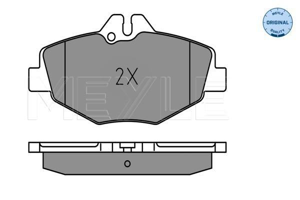 MEYLE Original Brake Pad Set Front 025 237 4320/W