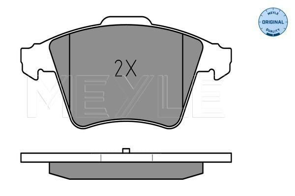 MEYLE Original Brake Pad Set Front 025 237 4618/W