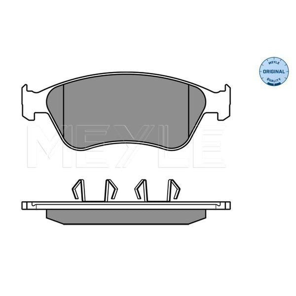 MEYLE Original Brake Pad Set Front 025 238 9620/W