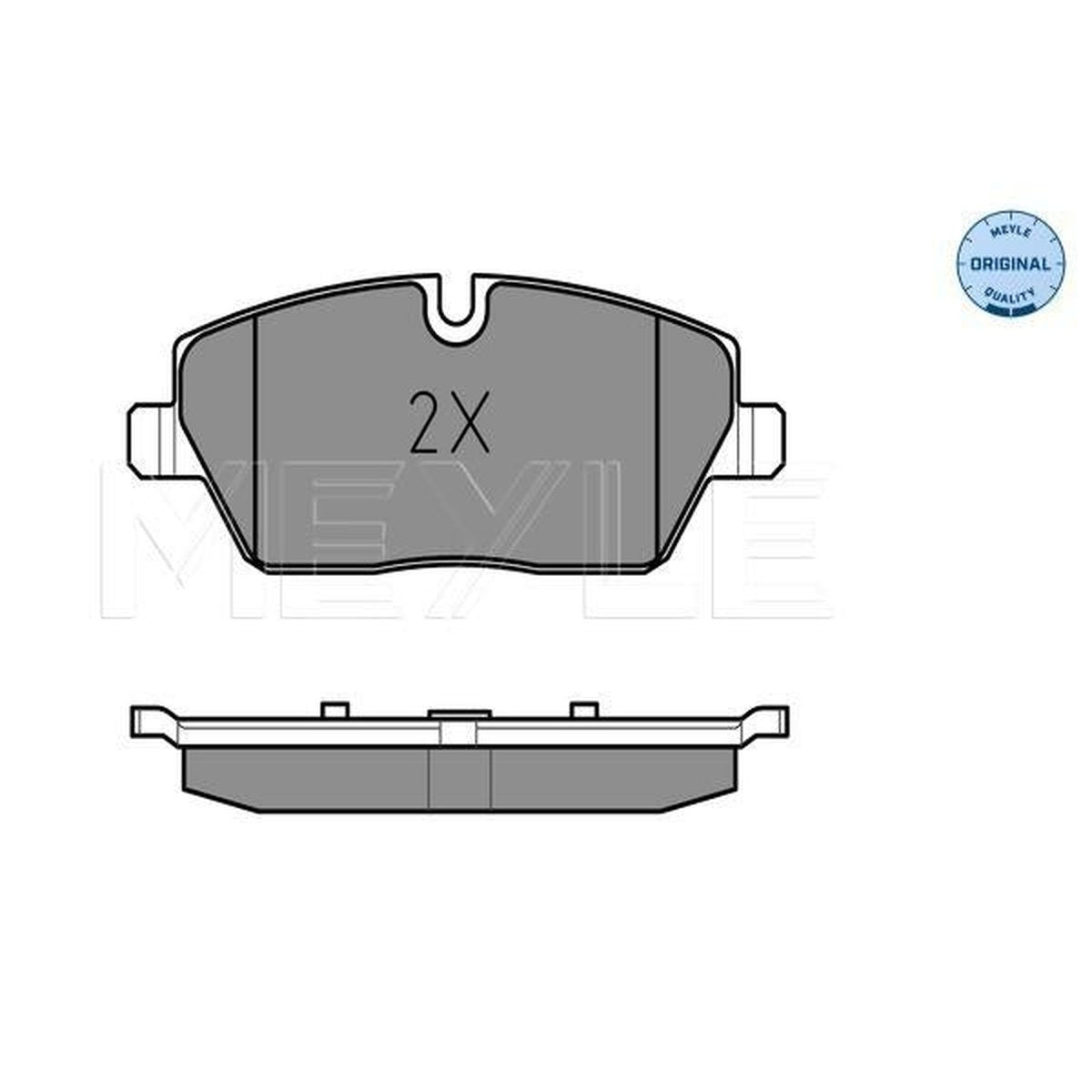 MEYLE Original Brake Pad Set Front 025 239 1517
