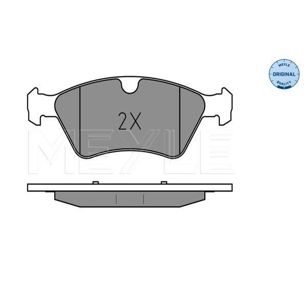 MEYLE Original Brake Pad Set Front 025 239 2221