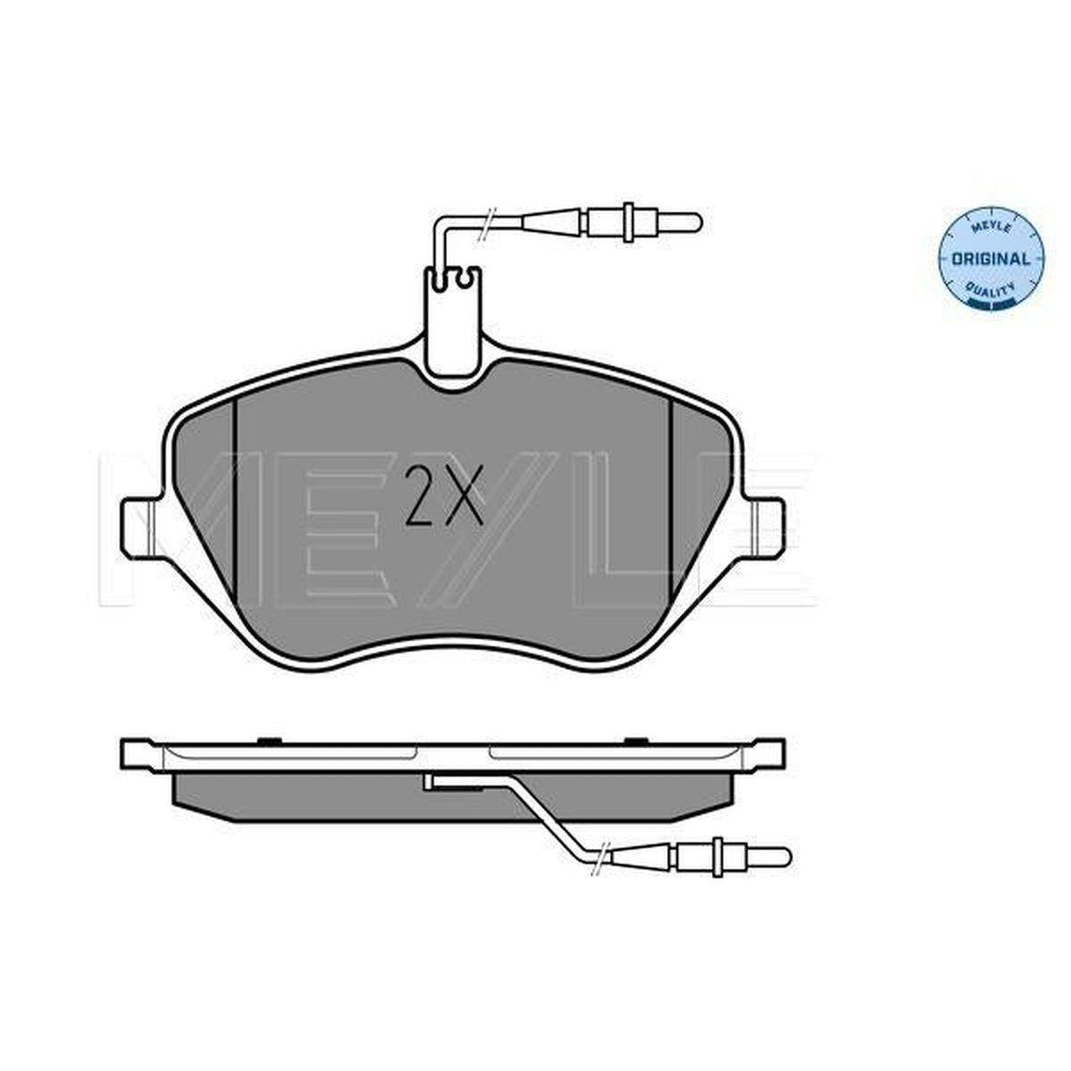 MEYLE Original Brake Pad Set Front 025 241 3317/W