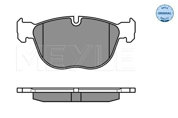 MEYLE Original Brake Pad Set Front 025 241 7019