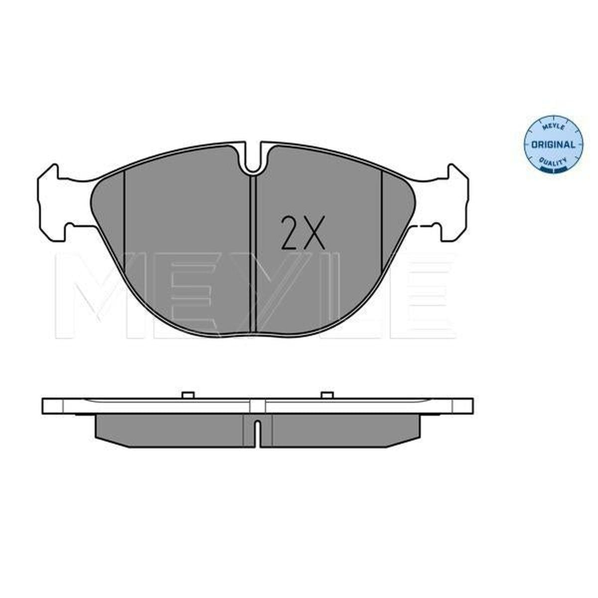 MEYLE Original Brake Pad Set Front 025 241 7219
