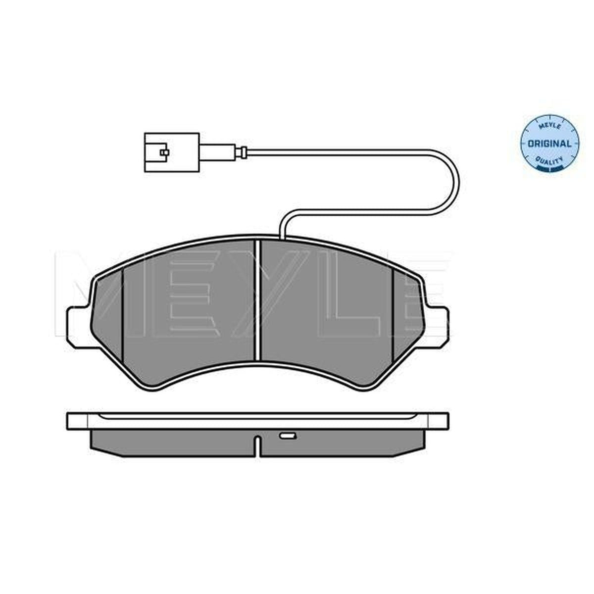 MEYLE Original Brake Pad Set Front 025 244 6619/W2