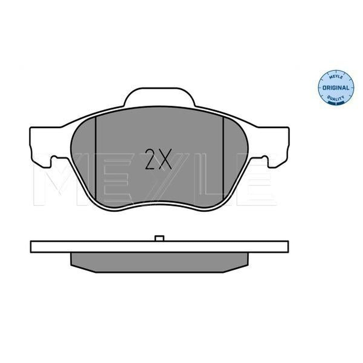 MEYLE Original Brake Pad Set Front 025 245 3518