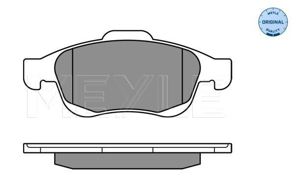 MEYLE Original Brake Pad Set Front 025 245 3818