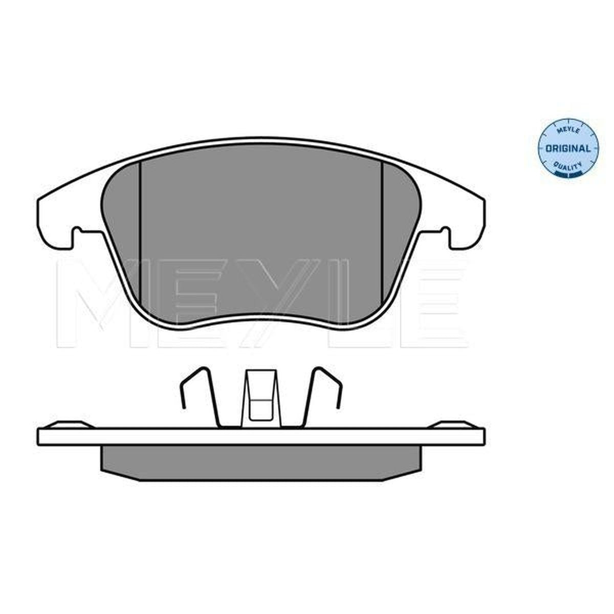 MEYLE Original Brake Pad Set Front 025 245 5719