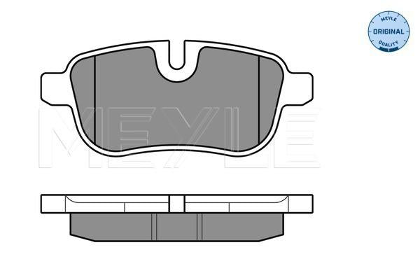 MEYLE Original Brake Pad Set Rear 025 245 5918