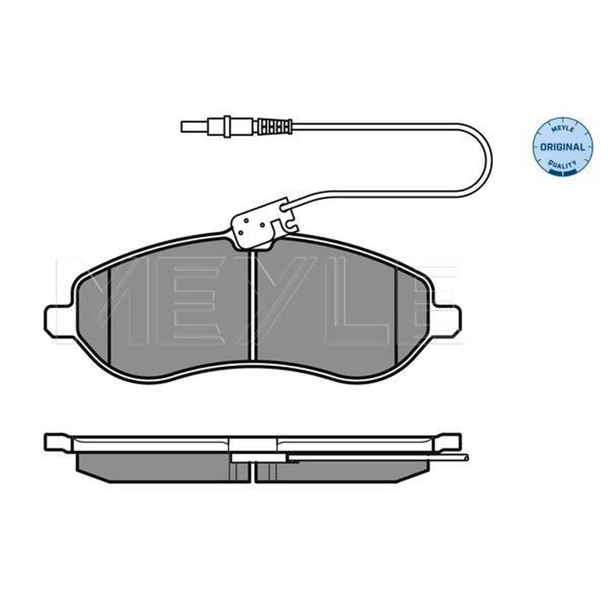 MEYLE Original Brake Pad Set Front 025 245 9518/W
