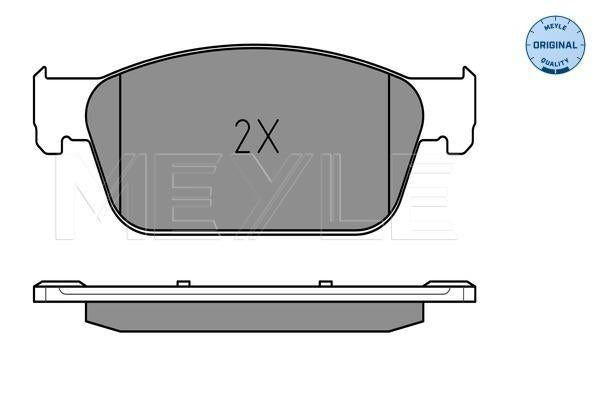 MEYLE Original Brake Pad Set Front 025 246 2318/W