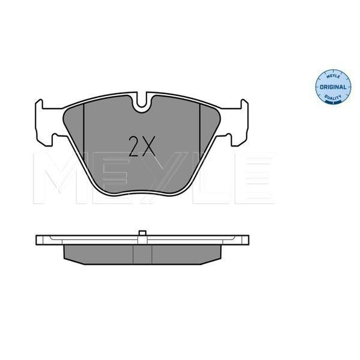 MEYLE Original Brake Pad Set Front 025 246 8820