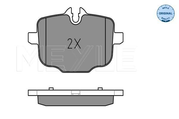 MEYLE Original Brake Pad Set Rear 025 247 0318
