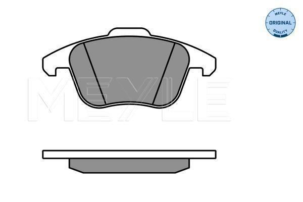 MEYLE Original Brake Pad Set Front 025 247 0520/W