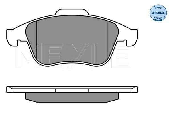 MEYLE Original Brake Pad Set Front 025 247 1018