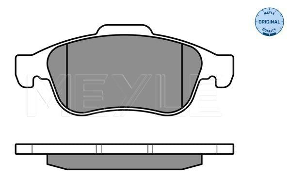 MEYLE Original Brake Pad Set Front 025 249 1418