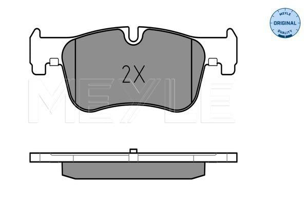 MEYLE Original Brake Pad Set Front 025 250 1418