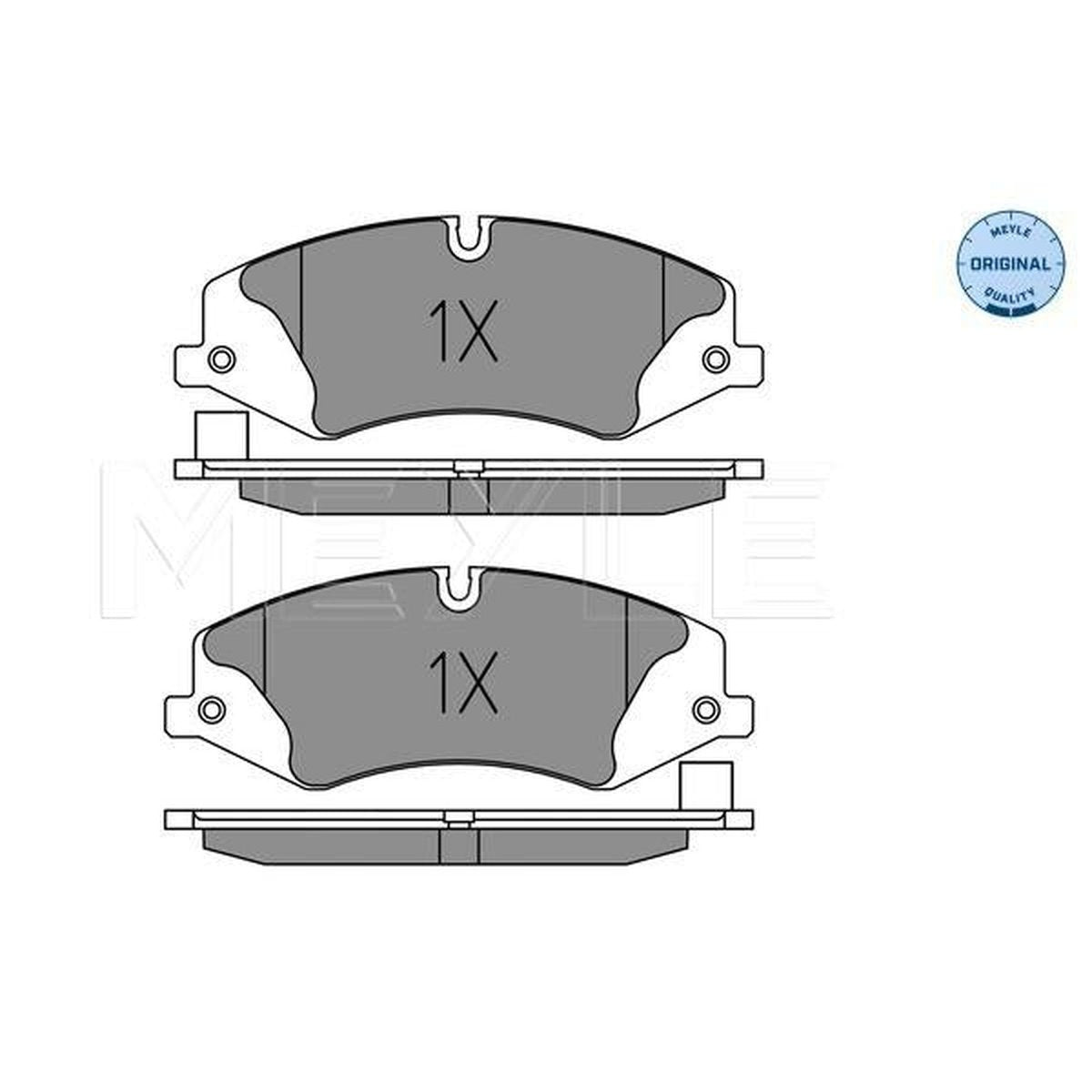MEYLE Original Brake Pad Set Front 025 250 2119