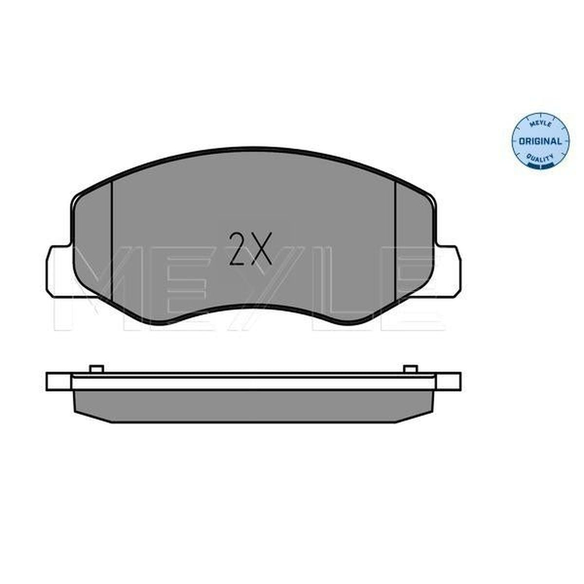 MEYLE Original Brake Pad Set Rear 025 251 7218/W