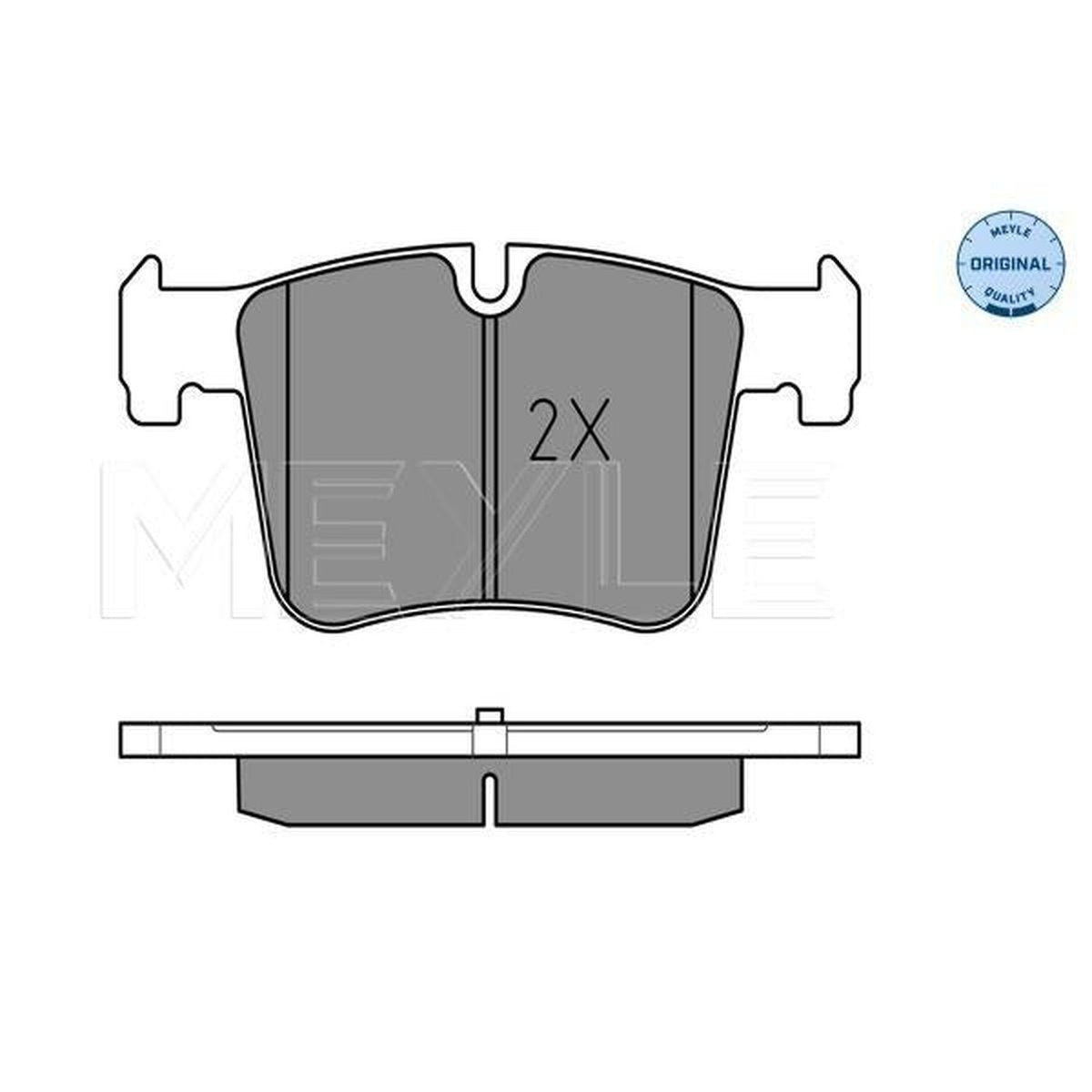 MEYLE Original Brake Pad Set Front 025 251 9919