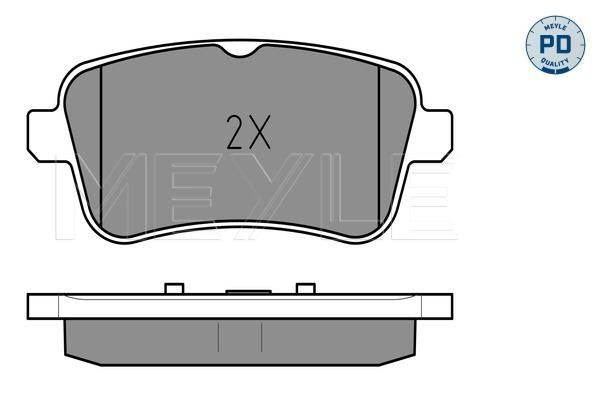 MEYLE PD Brake Pad Set Rear 025 252 1516/PD
