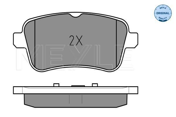MEYLE Original Brake Pad Set Rear 025 252 1518