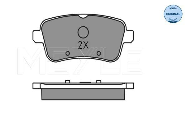 MEYLE Original Brake Pad Set Rear 025 252 1618