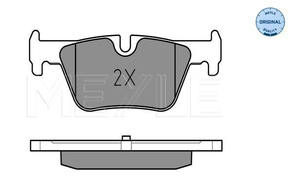 MEYLE Original Brake Pad Set Rear 025 253 0717