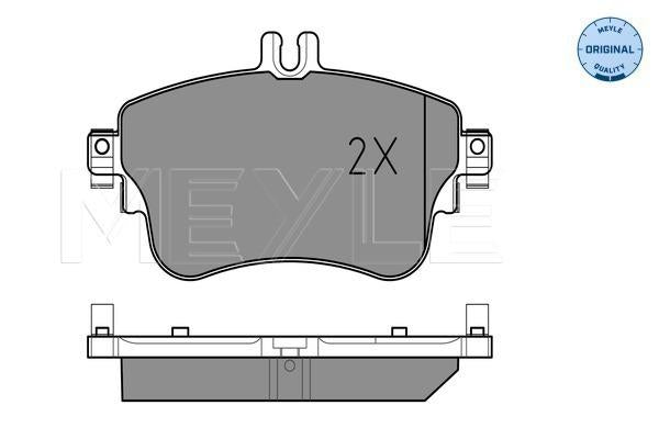 MEYLE Original Brake Pad Set Front 025 253 2619
