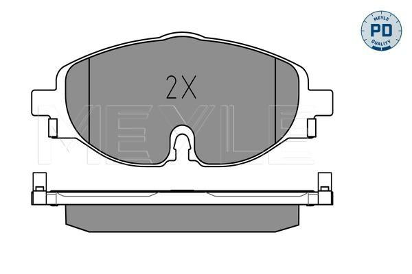 MEYLE PD Brake Pad Set Front 025 256 8320/PD