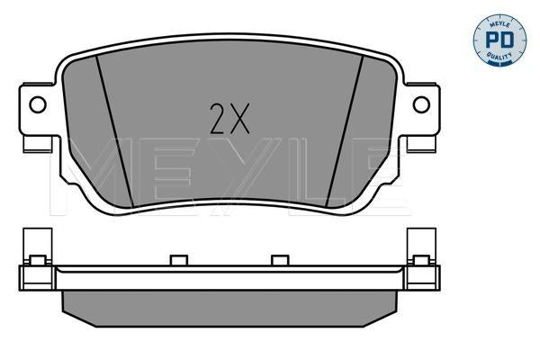 MEYLE PD Brake Pad Set Rear 025 259 6515/PD