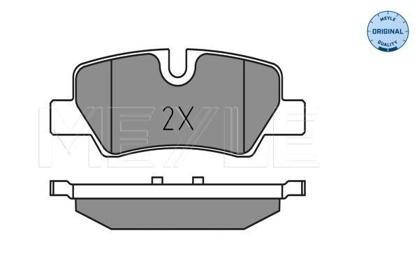 MEYLE Original Brake Pad Set Rear 025 259 8016