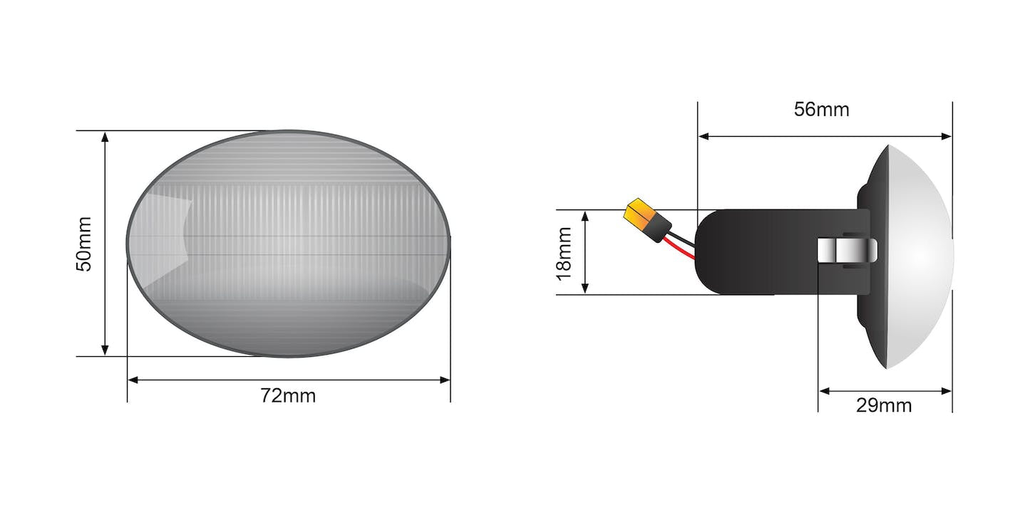 STEDI Dynamic LED Side Marker To Suit Mini Cooper R56 LEDCONVCOOPERSM