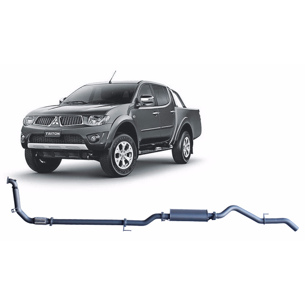 Redback Extreme Duty Exhaust 3in Turbo Back (No Cat With Large Muffler) MTX32200-PM