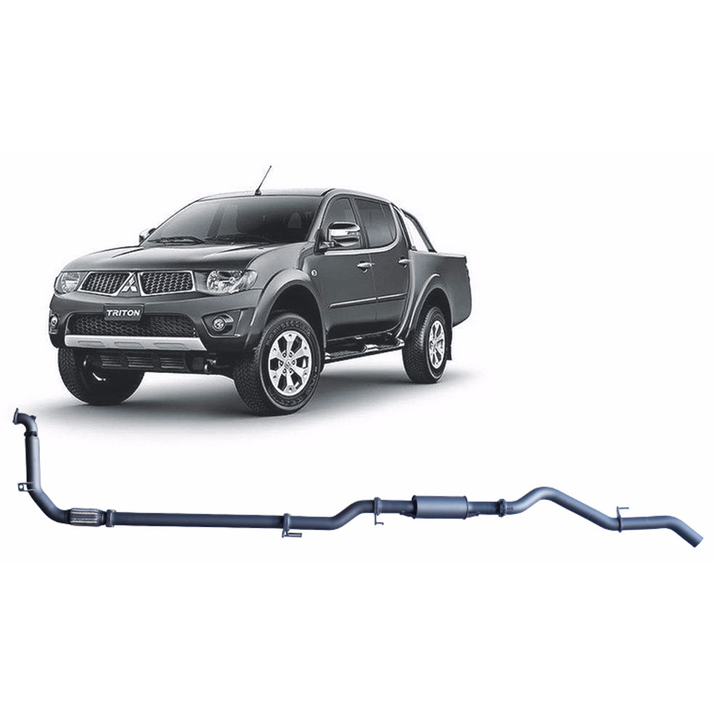 Redback Extreme Duty Exhaust 3in Turbo Back (No Cat With Resonator) MTX32200-PR