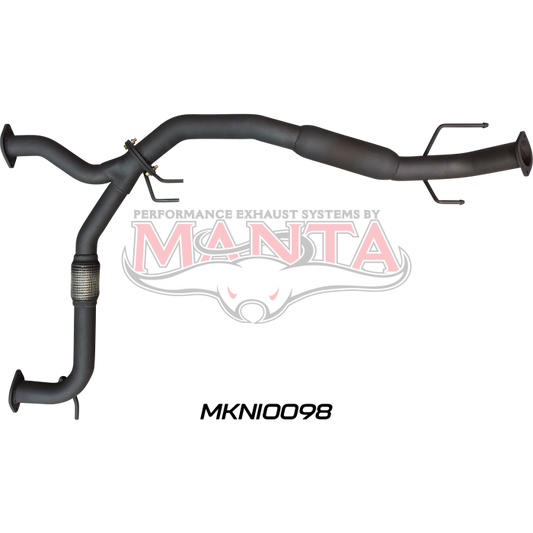 Manta Patrol Y62 V8 5.6L Wagon, 3in Centre Hotdog For OE Muffler Rplacement Muffler MKNI0098