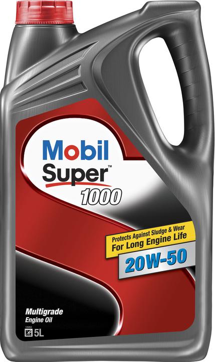 Mobil Super 1000 20W-50 Premium Mineral Engine Oil 5L 135339