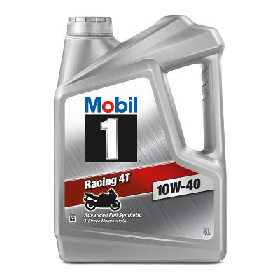 Mobil 1 RACING 4T 4 Stroke 10W-40 Full Synthetic Motorcycle Engine Oil 4L 141435